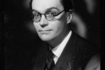 Portrait noir et blanc de Philippe Jullian